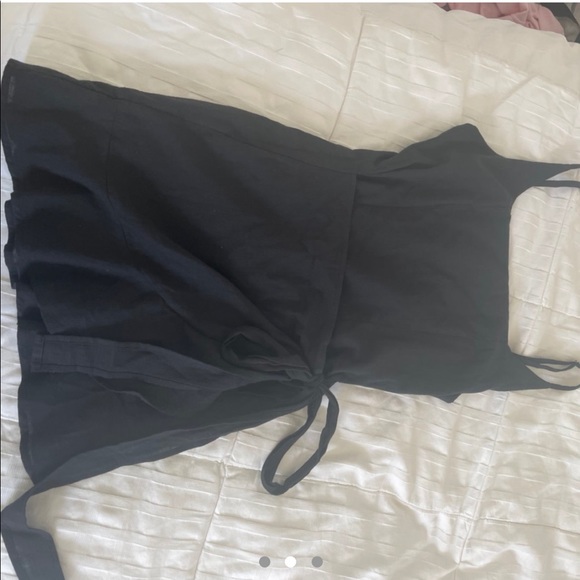 Black princess polly love lane mini wrap dress - Picture 2 of 3